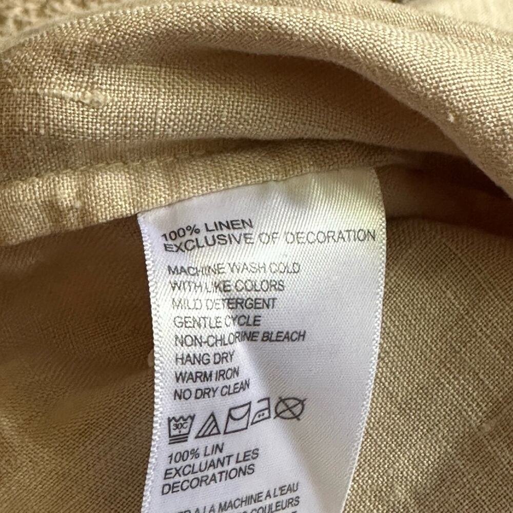 Tommy Bahama Cream V-Neck Linen Tunic Size S Women - Picture 8 of 8